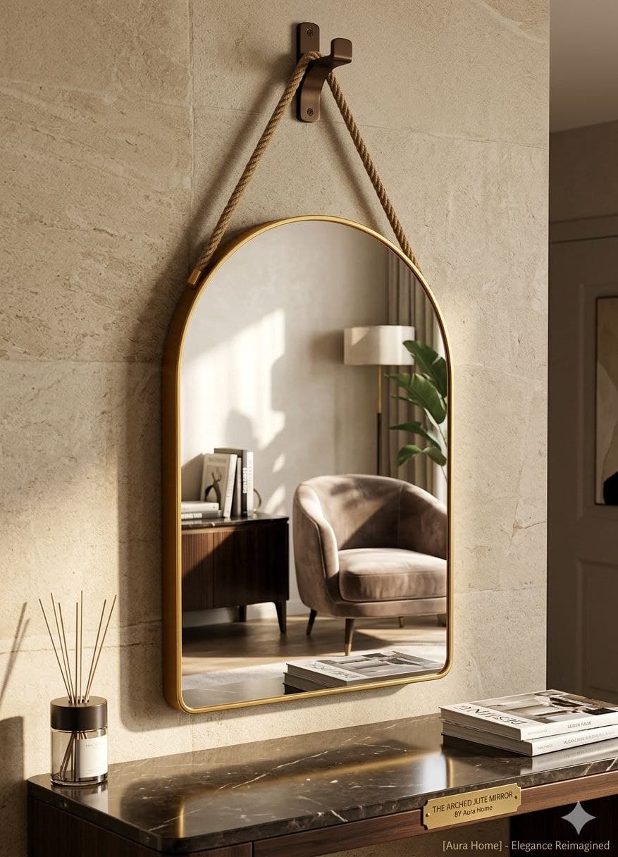 Rope mirror (Semi oval)