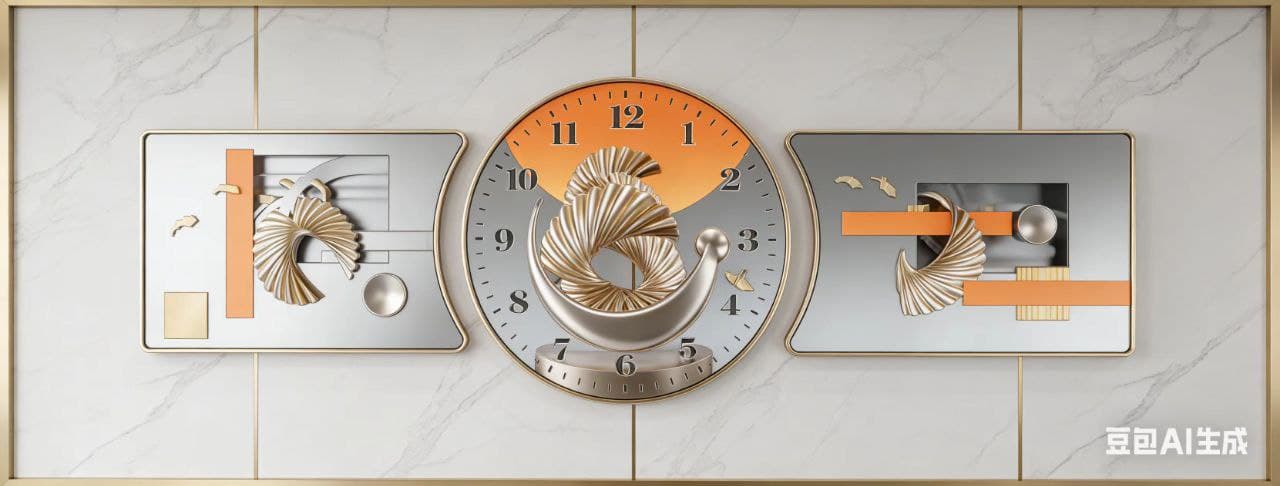 Frame wall clock  2