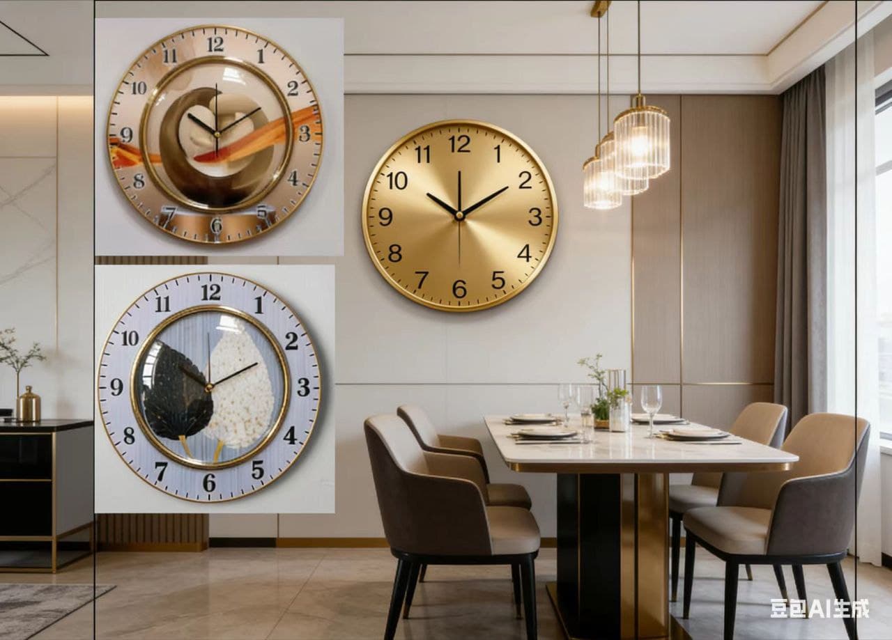 35cm Acrylic Frame Clock 